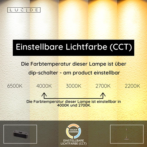 Lucide SANTIAGO - Pendelleuchten - Ø 32 cm - LED Dim. - CCT - 1x16W 2700K/4000K - Amber | Premium - USP